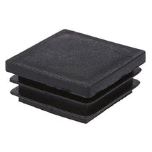 RETYLY 10 Pezzi 40 mm x 40mm Cappucci Neri Quadrato di plastica Tubo Inserti
