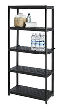 Keter - Scaffale di Plastica Sigma Solid di Curver con 5 Mensole Colore: Nero