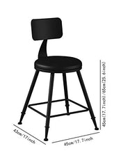 Wzqwzj Sgabelli Altezza Ferro Arte, Alta sgabelli, seggiolone, per la Cucina contatore Bar Restaurant Cafe Tempo Libero,Rosso,45cm