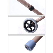 Telaio da passeggio Leggero Pieghevole 2 Ruote Rollator/Altezza Regolabile/Walking Mobility Aid (Marrone)