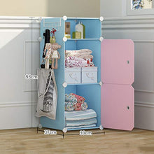 Locker Noleggio Home Camera Robusta Abbigliamento Scaffalature Armadio Armadio Rimovibili di Plastica Topcabinet Divide-Grid Dormitorio MUMUJIN (Size : 39X37X93CM)