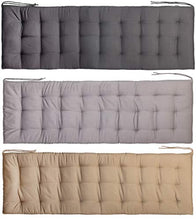 Brandsseller - Cuscino per panchina, ideale per ambienti interni ed esterni, con 27 cuciture trapuntate, da 120 x 40 x 4 cm