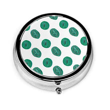 Dots and Dots - Contenitore rotondo per pillole a 3 scomparti, in metallo, per medicina e vitamina