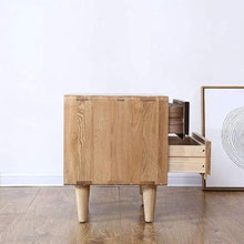 Elegante Semplicità Tavolino Comodino 2Drawer Design Organizzatore Di Stoccaggio in Legno Comodino Comodino Semplice per Camera da Letto, DTTX001
