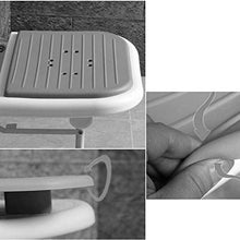 BAIHAO Sedia da Bagno Sgabello da Bagno a Parete con Schienale e bracciolo Sgabello da Bagno Pieghevole Speciale Antiscivolo