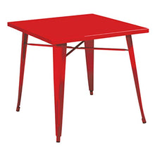 Pratiko Life A0058750-0 Tavolo Matrix, Rosso, 80 x 80 cm