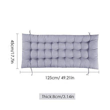 Hanhan, cuscino per sedia a dondolo da giardino, cuscino per sedia a dondolo da giardino, con laccetti, 120 x 45 cm