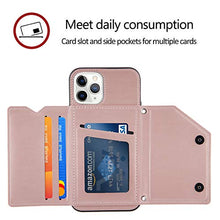 Lanyard - Custodia per carte di credito per iPhone 11 Pro Max (6,5 pollici), colore: Oro rosa