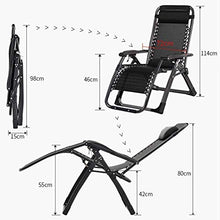 FACAZ Sedie da Giardino reclinabili Oversize Pieghevole Sedia a gravit脿 Zero Sedie da Esterno reclinabili per Esterni con Cuscini e Supporto portabicchieri 420 libbre in Metallo