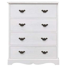 FAMIROSA Cassettiera Bianca 60x30x75 cm in Legno
