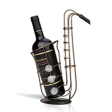 Tooarts, supporto per bottiglie di vino, decorazione per la casa Saxophone