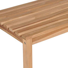 E E-NICES Panchina da Giardino 120 cm in Massello di Teak