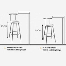 GYPPG Modern Faux Leather Bar Stool - Arc Gold Iron Backrest - 5cm Thicken Upholstered - for Leisure Pub,Counter,Kitchen,Max Load 440 Ib