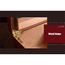 TGhosts Cigar Humidor, Fatto a Mano Cigar Humidor, Cedar Cigar Box Desktop con umidificatore e igrometro, Piano in Vetro for 50 sigari