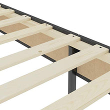 FAMIROSA Letto a Molle Grigio Scuro in Tessuto 160x200 cm-4799