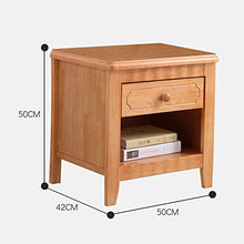 Comodino HAIZHEN Legno massello con 1 cassetto. Camera da Letto