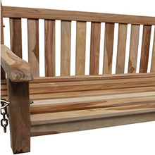 CHICREAT - Panchina a dondolo sospesa in legno di teak, circa 100 cm
