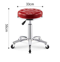 Sgabello Sedia girevole con ruote, cuscino spessore regolabile in altezza sgabello da colazione uso domestico cucina cucina sala da pranzo cafe sgabello sgabello (colore: D, dimensione: 33 * 56 cm)