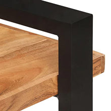 vidaXL Credenza con 3 Ripiani 120x40x75 cm in Legno Massello di Acacia