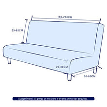 subrtex 1-Pezzo Copridivano Senza Braccioli Elasticizzato AntiGraffio per Gatto Cani Regolabile Lavabile 180-230cm (Blu Verde)