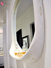 Lavabo di design Luxus in marmo, mobiletto da bagno a specchio