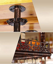 DJSMjbj - Portabicchieri da vino, scaffale per bicchieri da champagne, da soffitto al neon, Nero , 80 cm