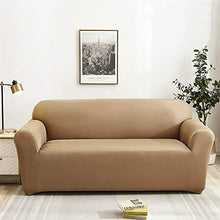 Surwin Copridivano Elasticizzato 1 2 3 4 Posti, Moda Stampa Elastico Universale Copridivani con Braccioli Fodera per Divano Antiscivolo Sofa Protettore (Marrone Chiaro,3 posti - 190-230cm) - Arredi Casa
