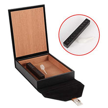 Cigar Humidor, Portatile Pelle Humidor Fragrante Fir Cigar Box 7 Sticks (200 * 167 * 40MM)