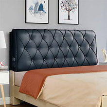 Cuscino Testiera-ZHML Testiera Letto Cuscino Testiera Testiera Schienale-con Sfoderabile E Lavabile in Pelle Nera Semplice Moderna Divano-Letto Indietro ZHML