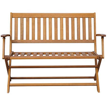 vidaXL Panca da Giardino con Cuscino 120 cm in Massello di Acacia