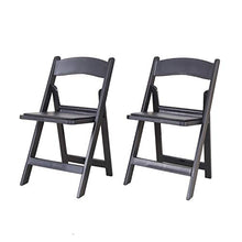 Chicreat Sedia pieghevole in plastica resistente, per interni ed esterni, 45,7 x 45,5 x 78 cm, set da 2