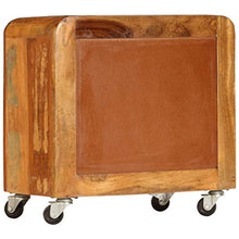 SKM Comodino 50x30x50 cm Legno Massello di Recupero