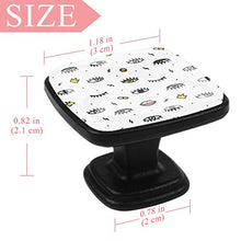 Cassettiera in vetro bianco e nero a pois, Plastica, Nero05, 30 mm