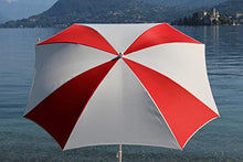 Maffei Art 18 Malta ombrellone semiquadro, cm 160x160/8 (Bianco/Rosso)