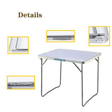AWJ Tavolo Pieghevole con Maniglia per Il Trasporto Facile da Pulire e Piegare, Adatto per Giardino, Feste, Barbecue, Portatile, Risparmio di Spazio, Leggero, Durevole