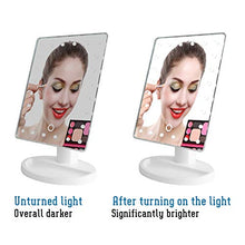 Uxsiya Specchio Illuminato 10X Specchio per Il Trucco Manifying Specchio per Il Trucco Illuminato per Fome da Viaggio