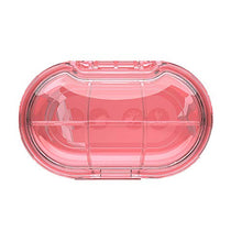 REOOHOUSE Organizer portatile per pillole, scatola portatile per pillole di vitamine per medicinali da viaggio, materiale Tritan senza BPA(Rosa)