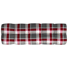 Buyounger Cuscini per Divano Pallet 5 pz Rosso Motivo a Quadri