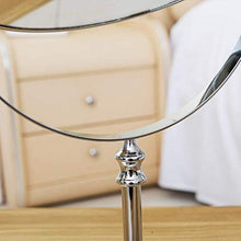 LULUTING Specchio Trucco Specchio for Il Trucco, Semplice Lente d'Ingrandimento, su Due Lati Portable Desktop Mirror, Metallo Specchio.