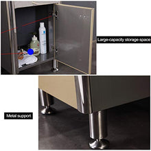 ZTGL Mobile Lavabo con Lavabo e Specchio, Mobile Lavabo da Terra, Mobile Bagno, Mobile Lavabo 480 x 830 mm,D'oro
