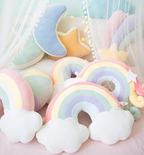 MJTP Arcobaleno Cuscino Morbido Cuscino Arcobaleno Peluche della Cuscino Divano Sedia Letto Decorazione Cuscini farcito Giocattolo Regalo (Style-A)