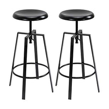 giordano shop Set 2 Sgabelli da Bar Alti in Metallo HMC Neri