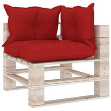 vidaXL Divano Angolare da Giardino in Pallet con Cuscini Legno di Pino