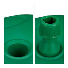 Relaxdays Base per Ombrellone, da Riempire con Acqua o Sabbia, Asta D: 25-32mm, Piedistallo in Plastica, 44x42 cm, Verde