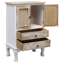 SKM Credenza con Cassetti Bianca 50x30x80 cm in Legno