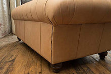 JVmoebel Chesterfield, divano a 3 posti, design di lusso, in pelle, colore marrone