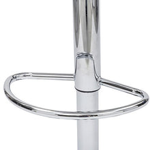 Cribel Rome Sgabello, Polipropilene, Metallo Cromato, Bianco
