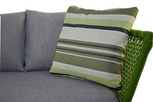 Jet-line - Divano da giardino "Cuba" Rope Design avvolgente in corda verde per esterni