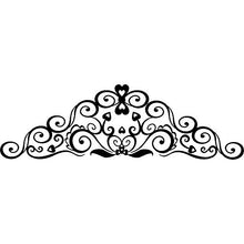 Adesivi per testiera del letto, T-MK398, 43 x 140 cm, colore: Nero