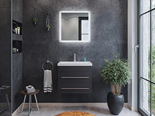Mobile bagno Mars 600 SlimLine con specchio a LED antracite satinato